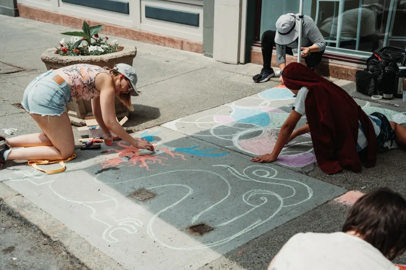 Gone by Morning: The Sidewalk Chalk Artists Making Masterpieces the Rain Gets to Keep